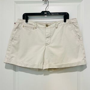 Polo Ralph Lauren Women’s Khaki 5” Shorts Size 14 Hiking/Outdoor 100% Cotton